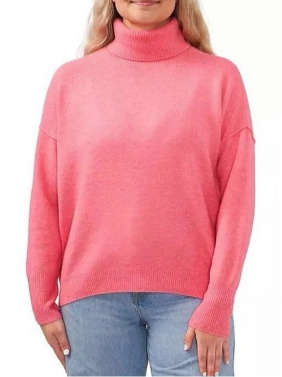 Vince Camuto Sweaters - Vince Camuto Coral Pink Turtleneck Sweater, Women’s Size Small Super Soft